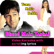Bheed Mein Tanhai Mein - With Female Vocal - Video Karaoke Lyrics