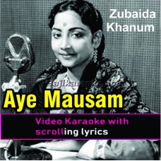 Aaye mausam rangeele suhane - Video Karaoke Lyrics