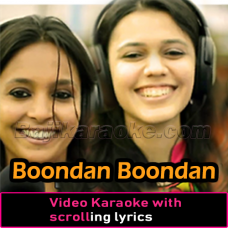 Boondan Boondan - Video Karaoke Lyrics