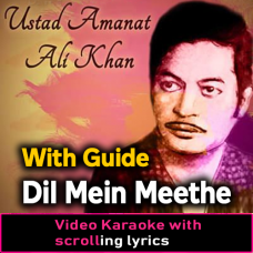 Dil Mein Meethe Meethe Dard - With Guide - Video Karaoke Lyrics