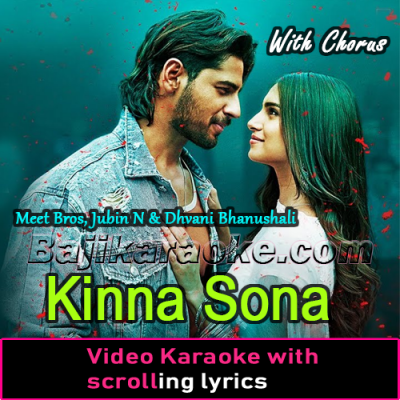 Kinna Sona - With Chorus - Video Karaoke Lyrics