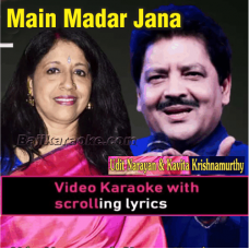 Main Madar Jana Pagto - Video Karaoke Lyrics