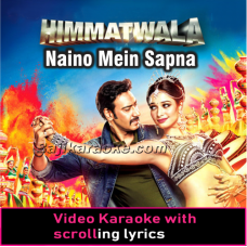 Naino Mein Sapna - With Chorus - Video Karaoke Lyrics