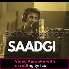 Saadgi Toh Hamari Zara Dekhiye - Video Karaoke Lyrics